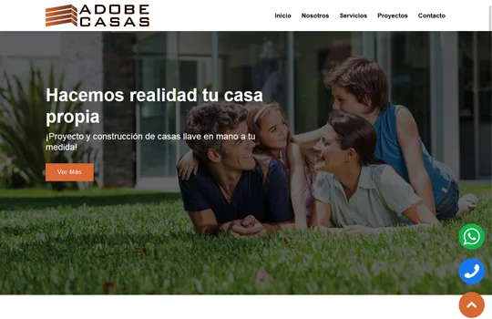 ADOBE Casas | Proyectos y Construcción - Página Web