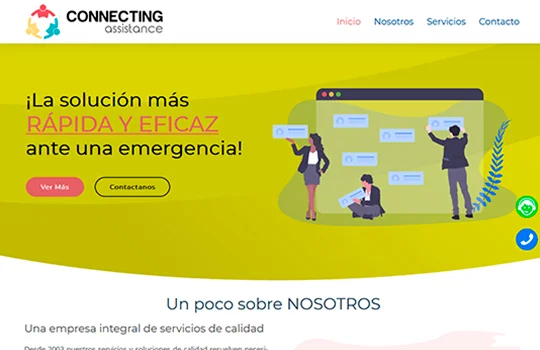 Connecting Assistance - Empresa Multiasistencia - Página Web