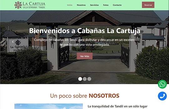 Cabañas La Cartuja | Villa Serrana, Tandil - Página Web