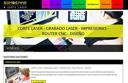 SOMOS MÁS ESTUDIO - Corte Laser y Grabado Laser - Página Web