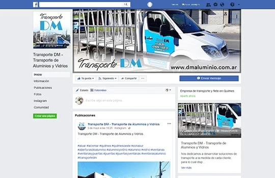 Transporte DM - Facebook