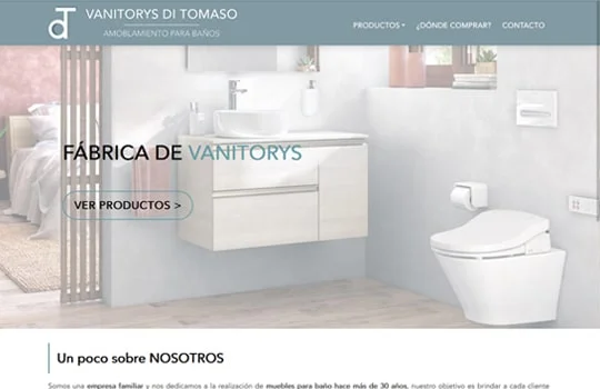 Vanitorys Di Tomaso |  Fabricación y Comercialización de Muebles para Baño - Página Web